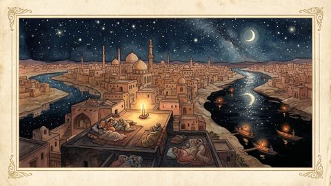 City of the nights, Classic tales wallpaper